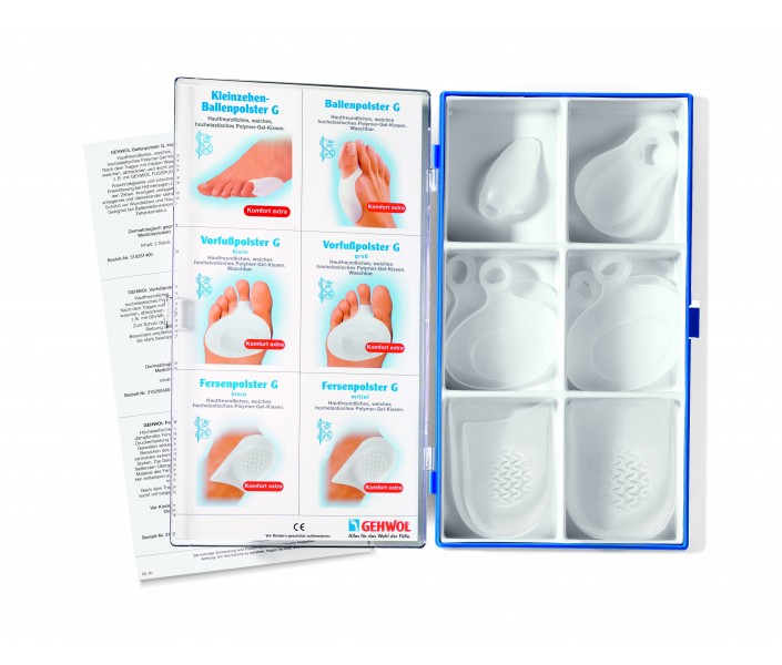 GEHWOL Pressure Relief GEHWOL Assortment Box of Polymer Gel items 8pads Sorted